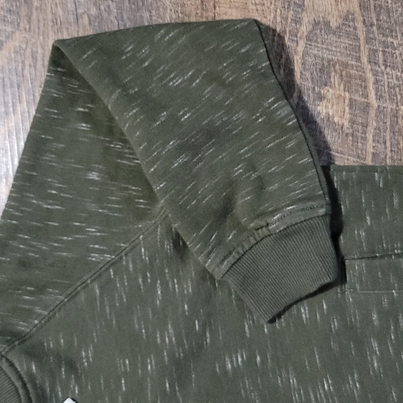 NWOT zip up sweater green with white accents by Castro size 8 to 10 front pocket - Picture 6 of 16